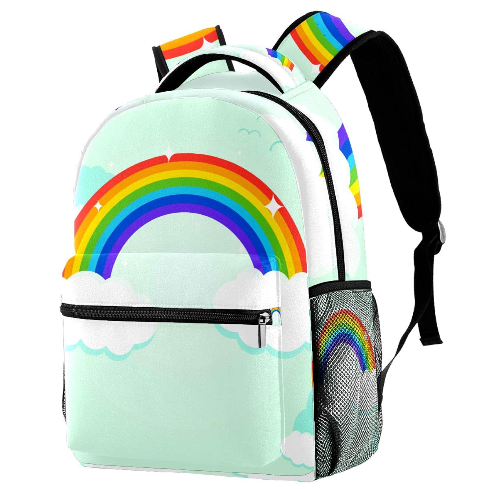 Sac à dos de voyage arc-en-ciel pour les sorties scolaires et vacances des enfants
