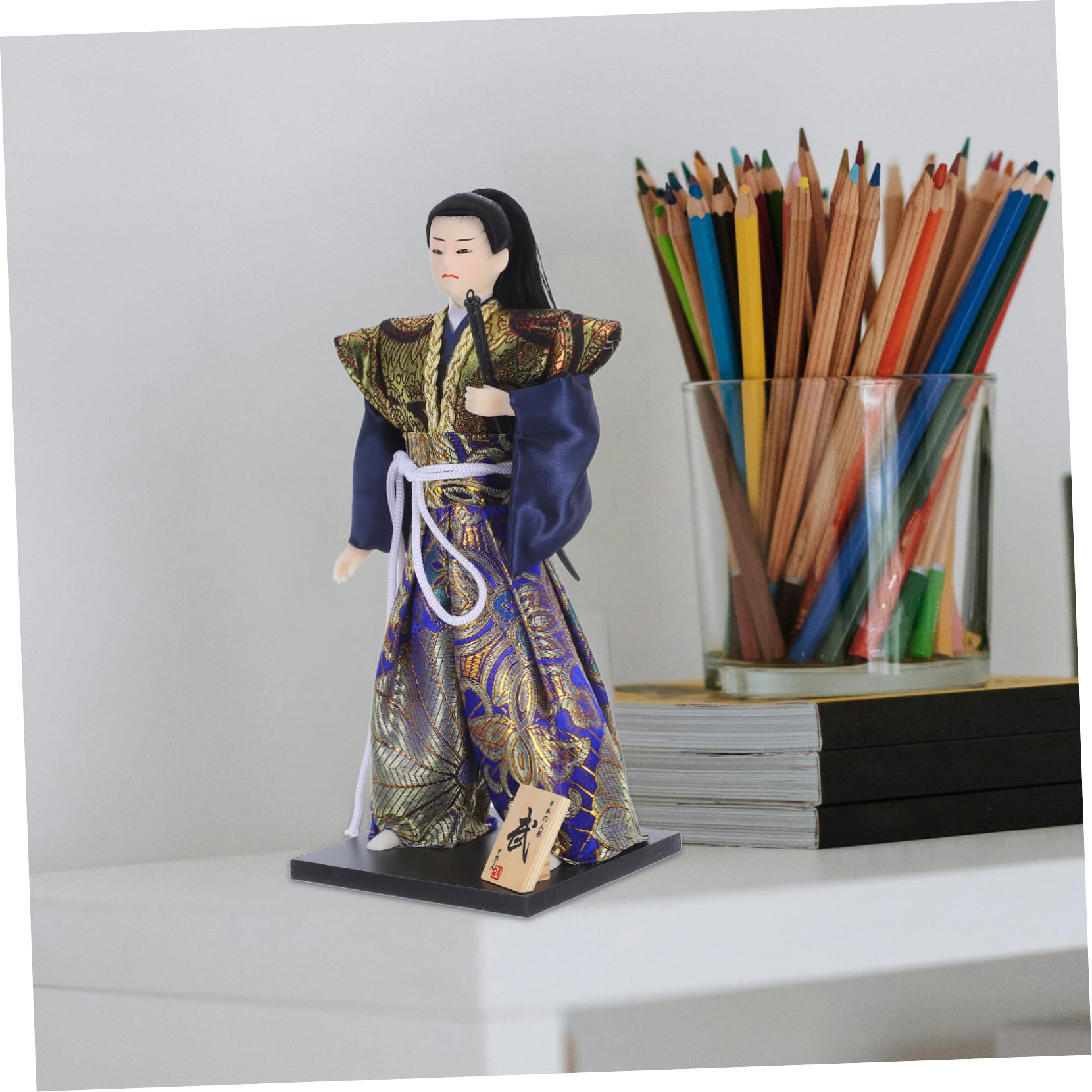 Cabilock Muñeca Samurái Japonesa de 12 Pulgadas, Figura Coleccionable