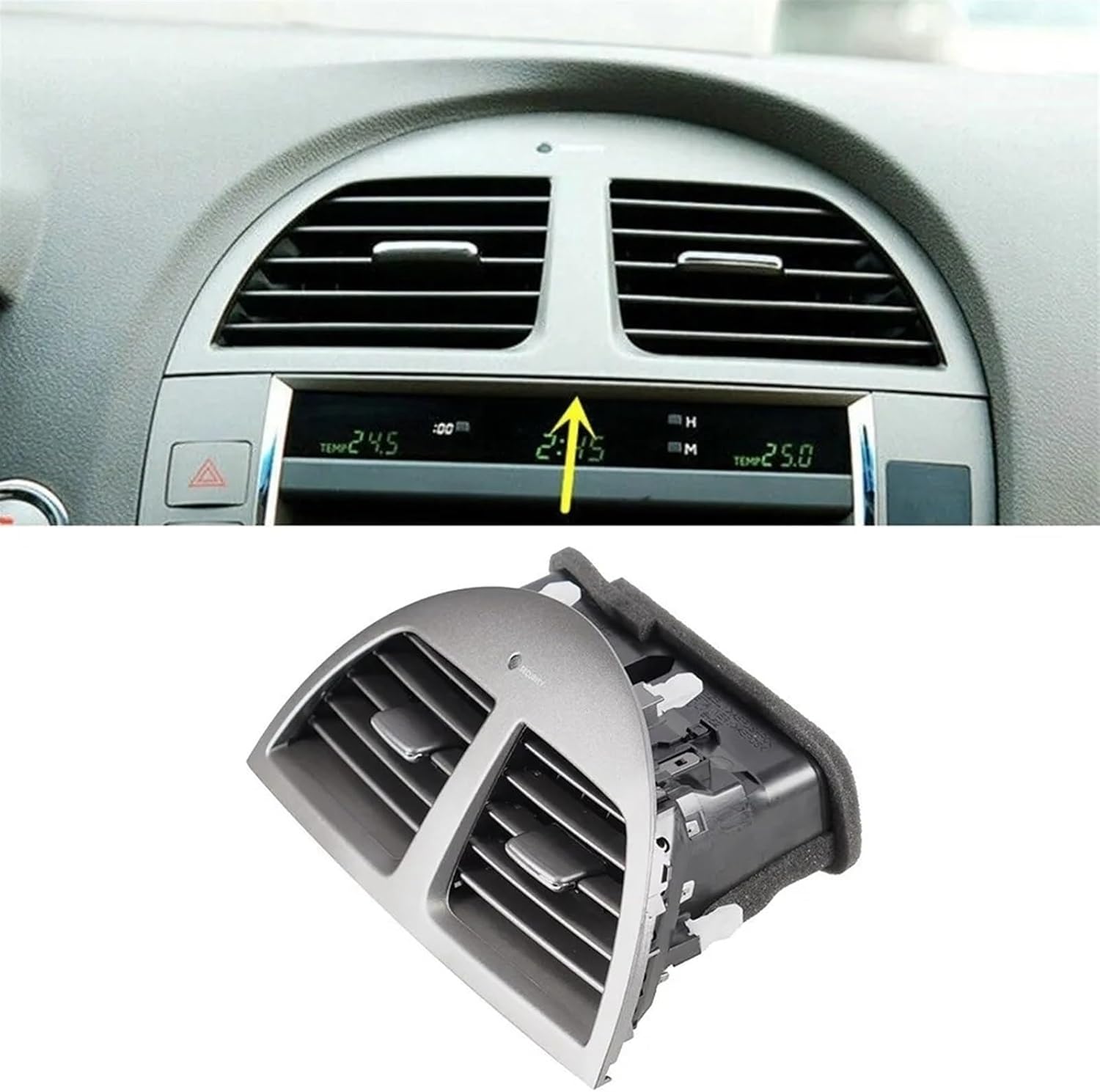 55660-33200 Center Console Grill AC Air Conditioner Vent Compatible For Lexus ES350 2007-2012 55660-33211 Outlet Panel Cover Frame(For 2010 11 12)