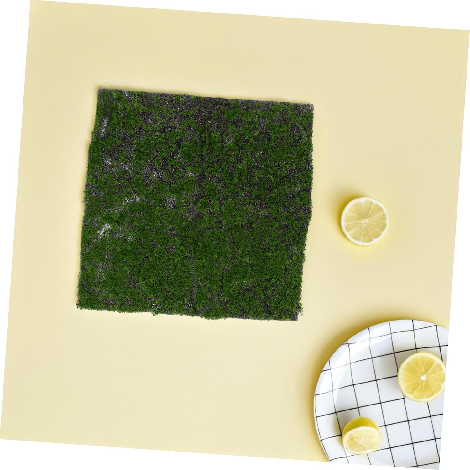 BESTOYARD Decorative Artificial Moss Mat for Crafts Fairy Gardens Wall Art Realistic Fake Grass for Decorating Versatile Use Floral Projects Home Decor