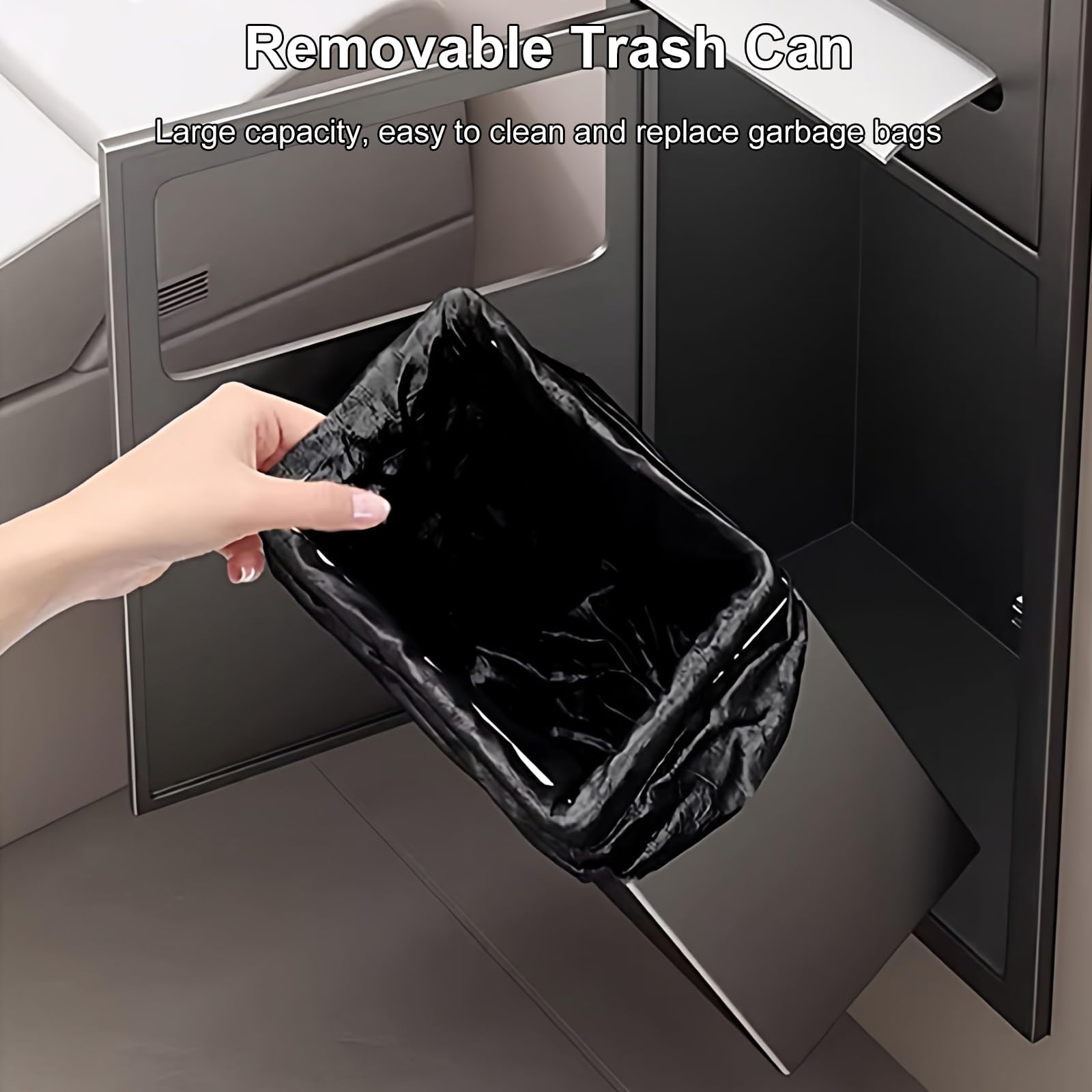 Dispensador Papel Secamanos Empotrado, Dispensador de Toallas de Papel Comercial con Cubo de Basura de Gran Capacidad, Acero Inoxidable 304 para Comercial, Baño(White,630x200x135mm)