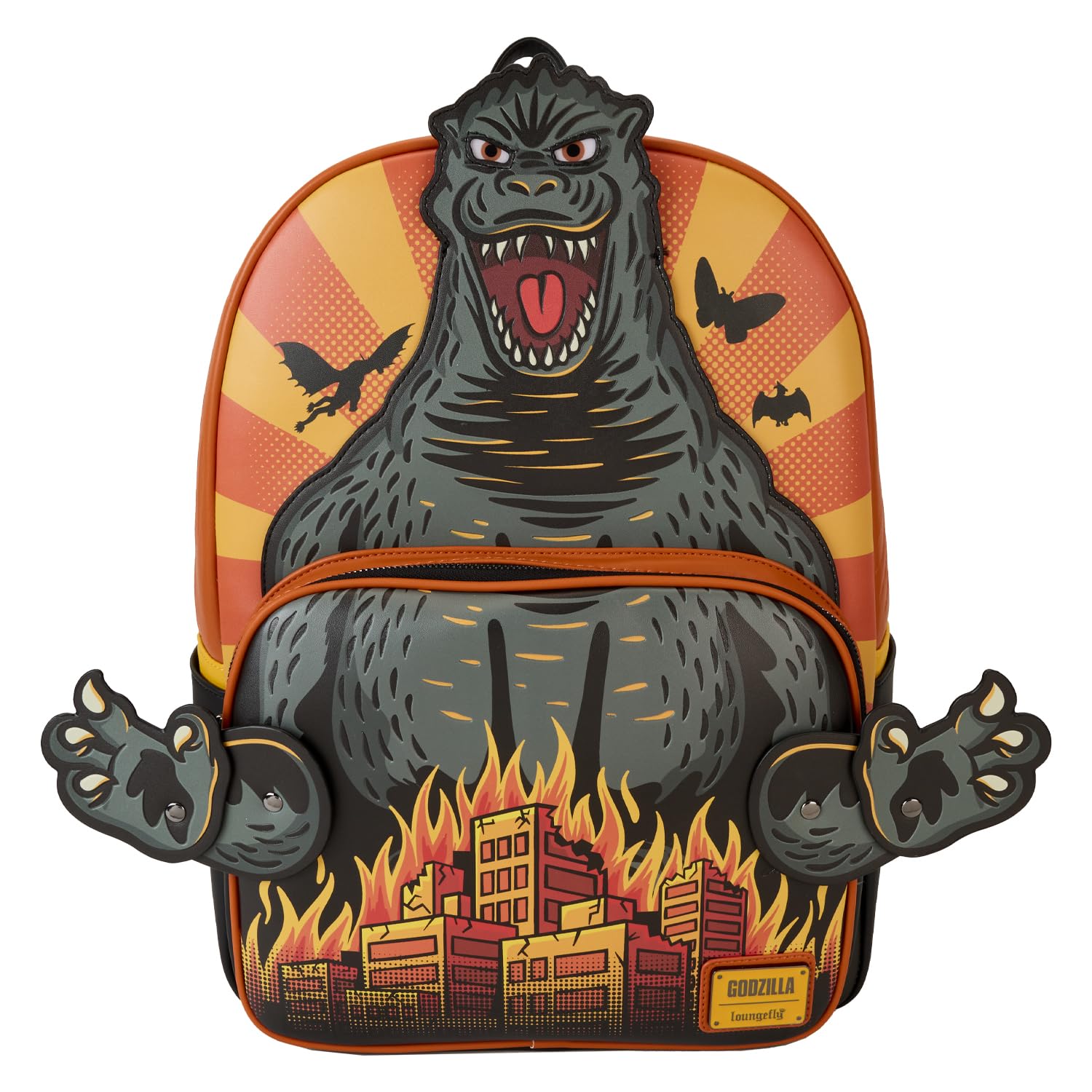 Loungefly Godzilla Glow In The Dark Cosplay Mini Backpack NWT BAM Exclusive New! Available Now: Loungefly Godzilla Cosplay Mini Backpack  main image 4