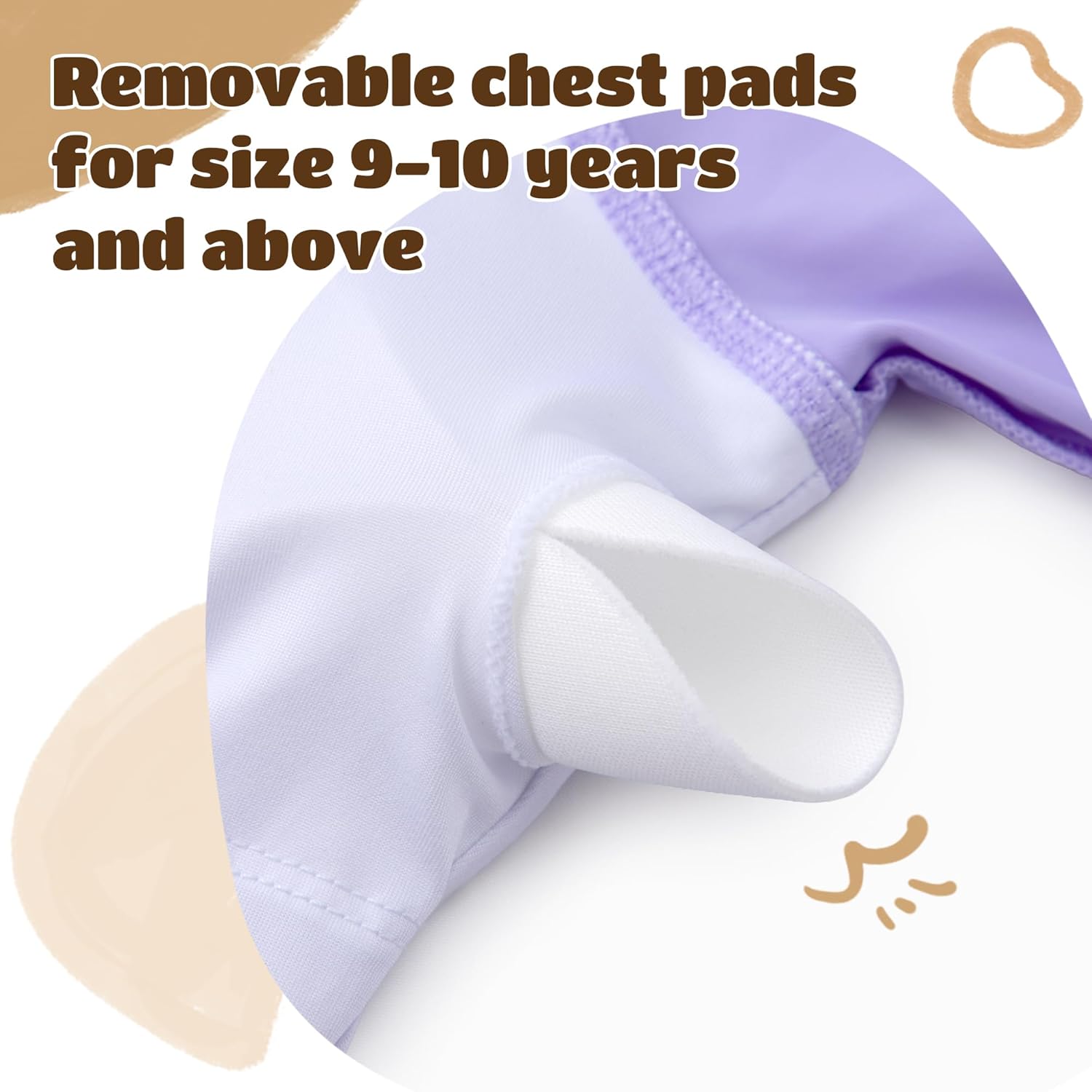 HOZIY Girls Rash Guard Swimsuit One Piece Short Sleeve Front Zipper Swimwear UPF 50+ Bathing Suits 4-14Y - Image 3