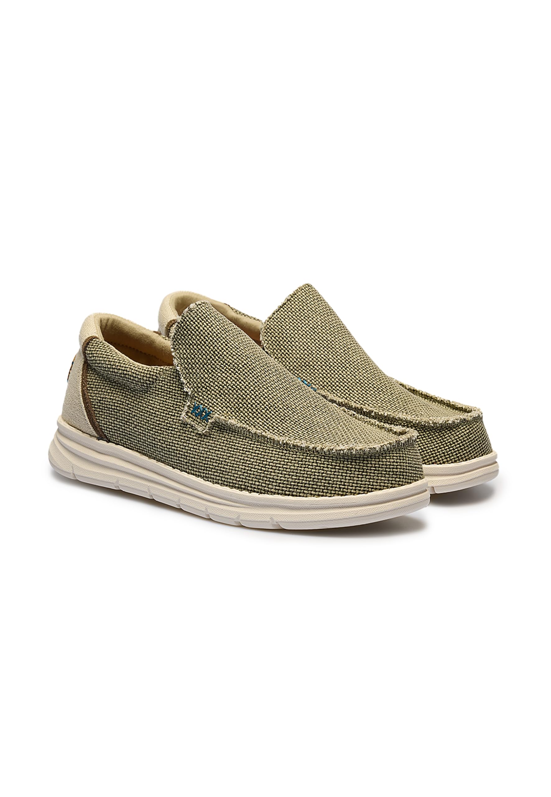 KOALA BAY | Rogue | Zapato Casual Wallabee Caqui Hombre | Slip On Textil | Suela Ligera Flexible | Estilo Casual | Confort Diario