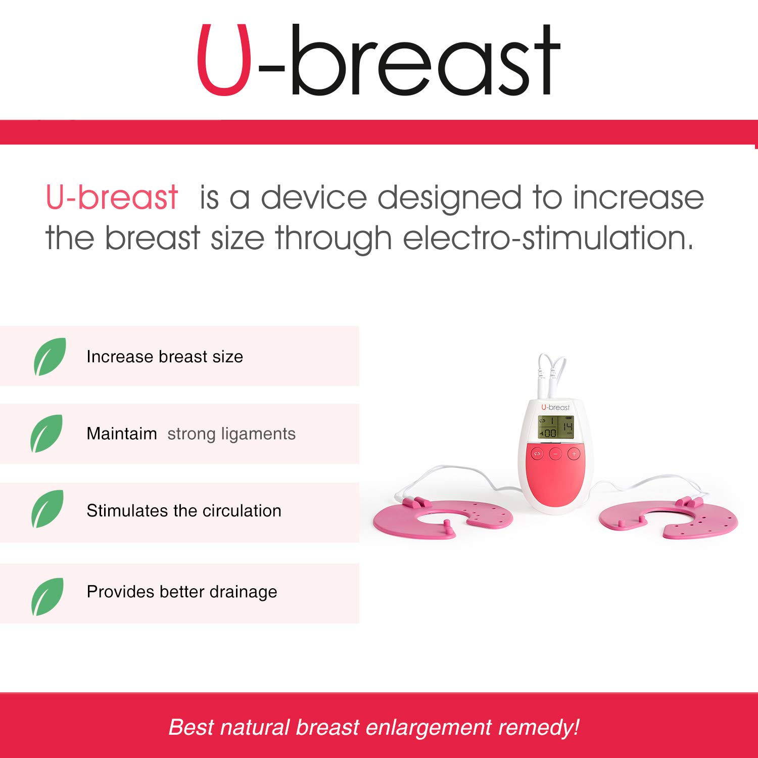 U-Breast: Aparato de electroestimulación para aumentar los senos