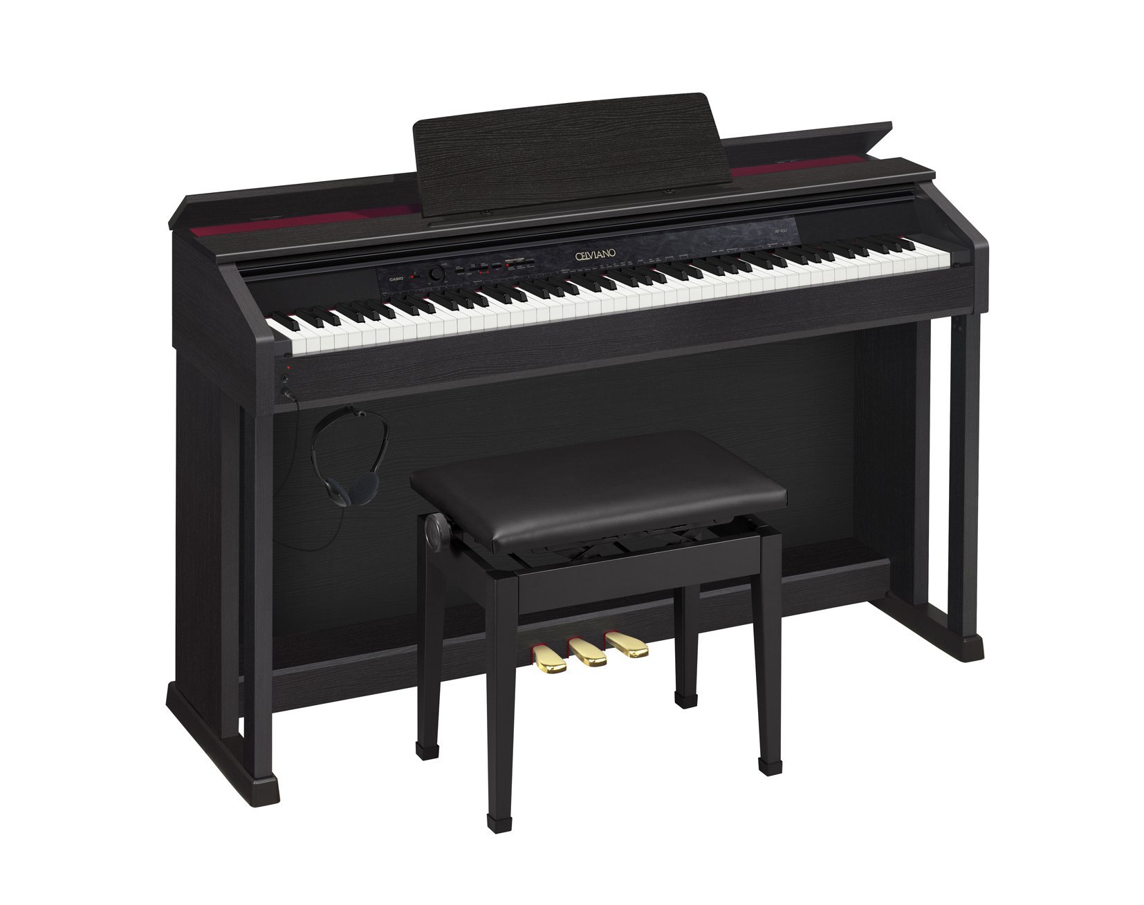 Amazon.co.jp: カシオ 電子ピアノ セルビアーノ AP-450BK  