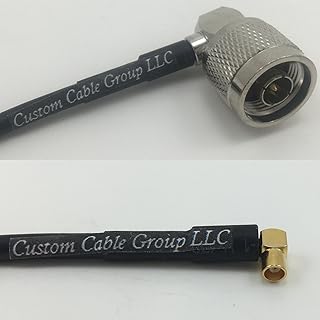 12 inch RG188 N MALE ANGLE to MCX FEMALE ANGLE Pigtail Jumper RF coaxial cable 50ohm Quick USA Shipping