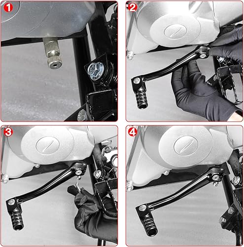 Miniatura 24 de GREHUA Palanca de cambio de engranajes para motocross compatible con 50cc 110cc 125cc 150cc SSR Baja DR49 WR200R SDG 107 IMR Pitster Pro Atomik