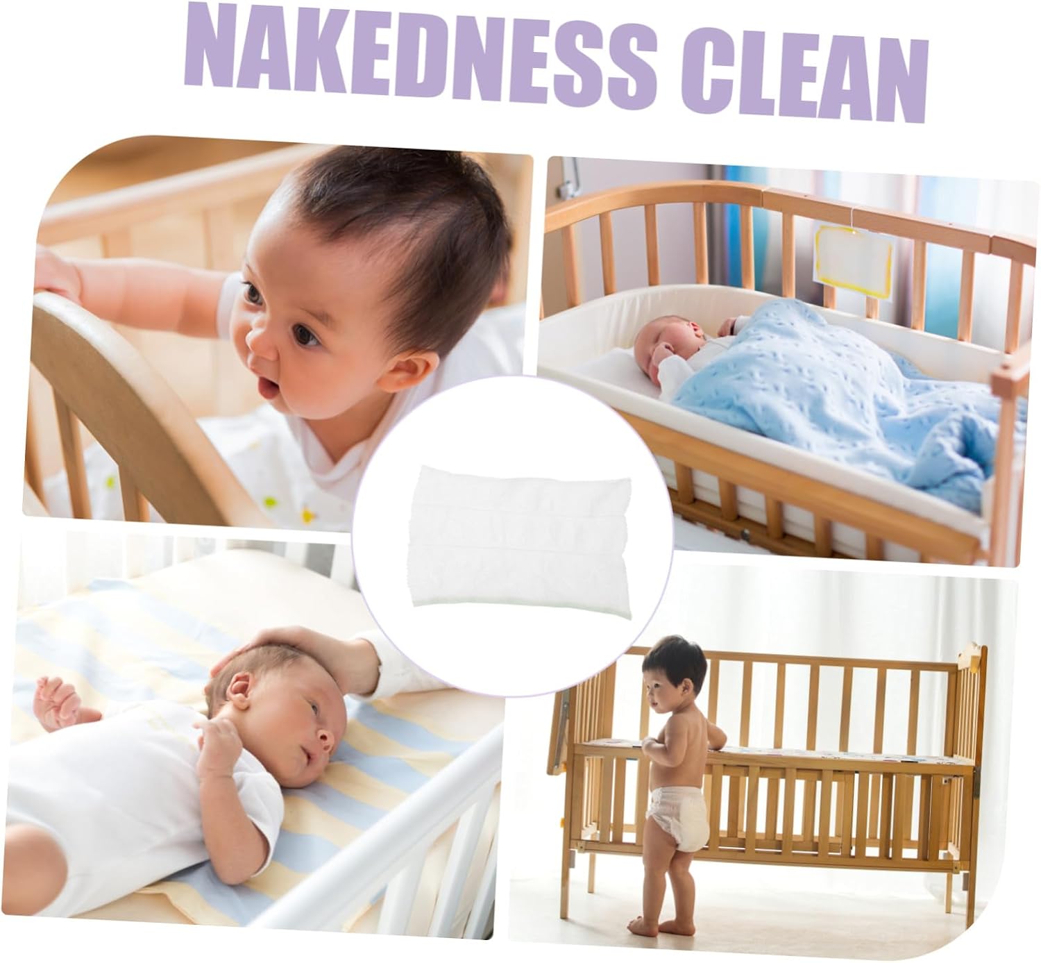 5pcs Newborn Diaper Covers Mesh Panties Breathable Nylon Stretchable Underwear Quick Dry Lightweight Summer Crawling White