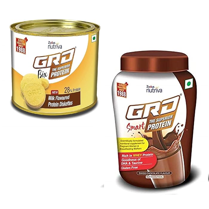 Buy GRD Bix Milk Flavoured High protein biscuits with 18 Essential