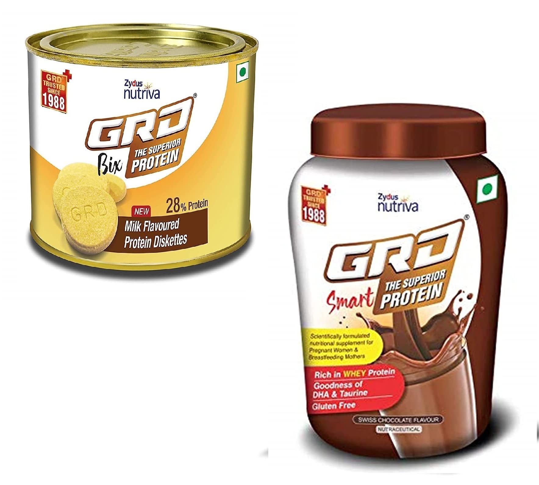 Buy GRD Bix Milk Flavoured High protein biscuits with 18 Essential ents