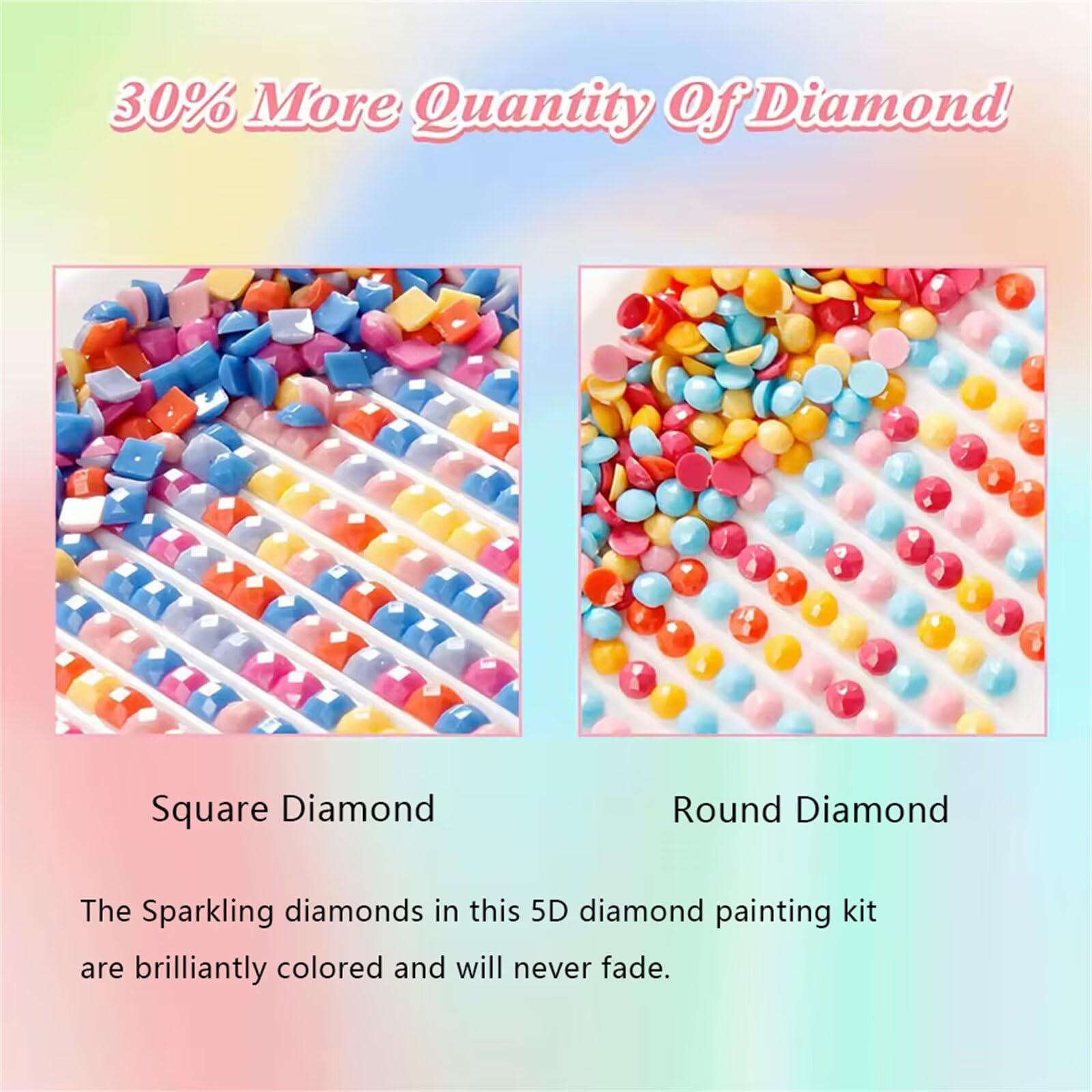 Senyanr Kit Per Diamond Painting 5D per Adulti Pioggia, Fai Da Te kit per Pittura Diamante, Trapano Quadrata Completo, Strass Ricamo a Punto Croce painting, Decorazione Casa 95x115cm Brown Horse