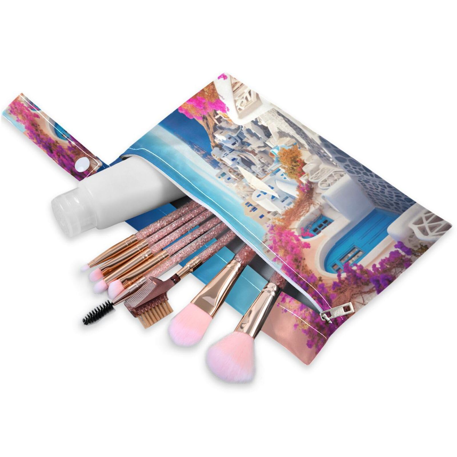 ATTX Romantic Villagecore Wet Dry Bags 2-Pack - Reusable Cloth Diaper Storage for Travel, Beach & Gym | Multi-Use Waterproof Bags for Swimsuits, Baby Clothes, Sports Gear#213