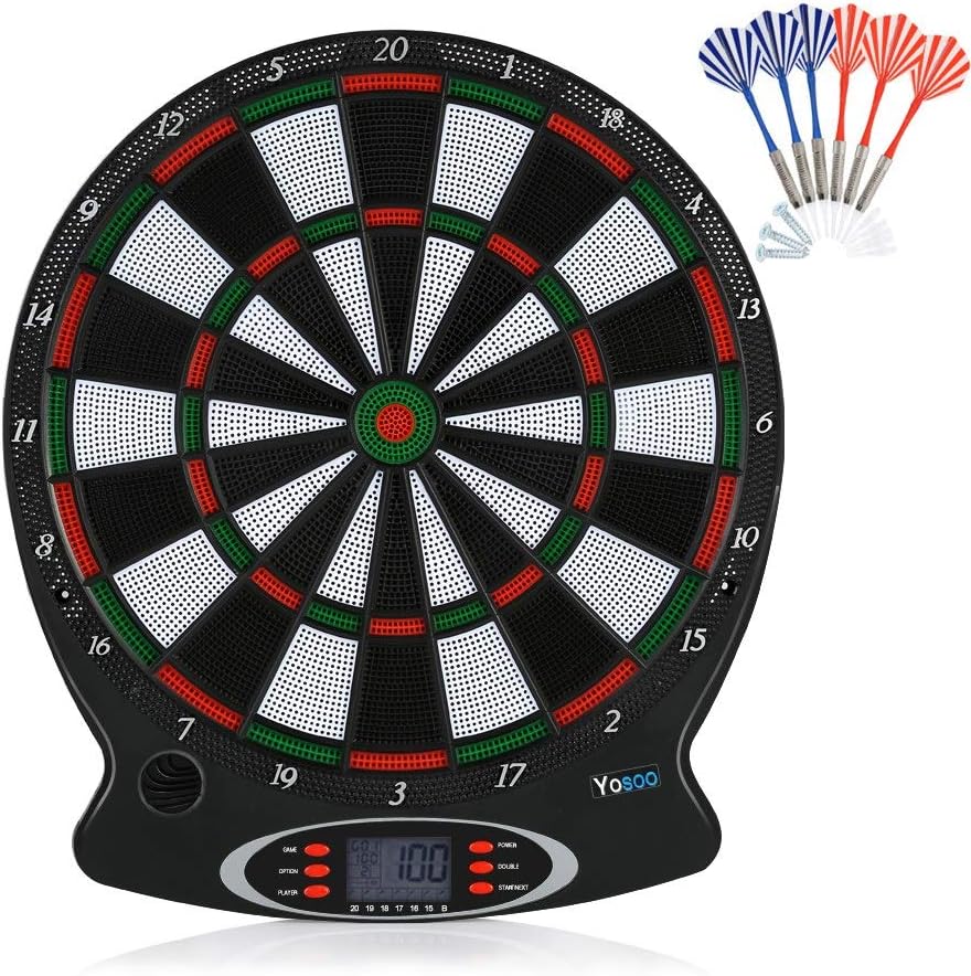 Electronic Professional 1pc Target Board 6pcs Darts Dartboard, Target Games, Birthday Gift for Kids Great Gift House Play