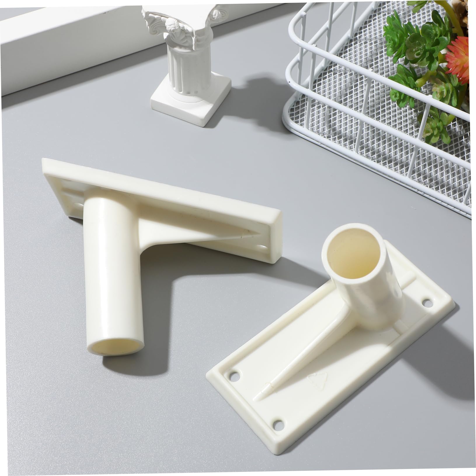 Support Poteau Bois, 4 Pcs Pied De Poteau Reglable, Ancrage De Poteau De ClôTure Pour Fixation