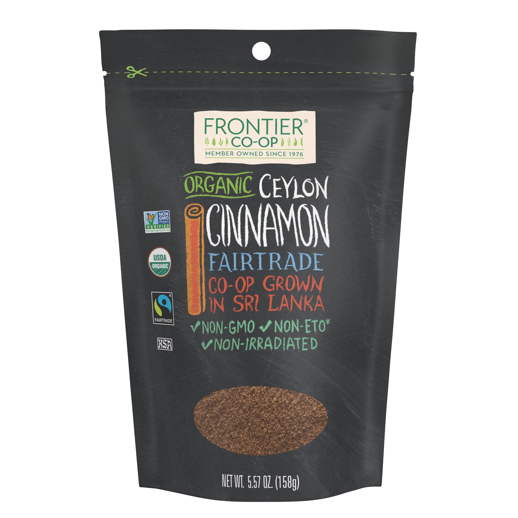 Frontier Co-op, Organic Fair Trade Ceylon Cinnamon, 5.57 oz (158 g)
