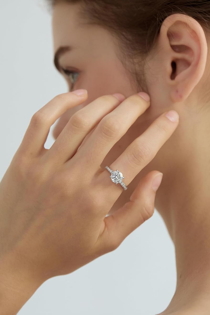 The Tiffany Setting Moissanite Engagement Ring view 4