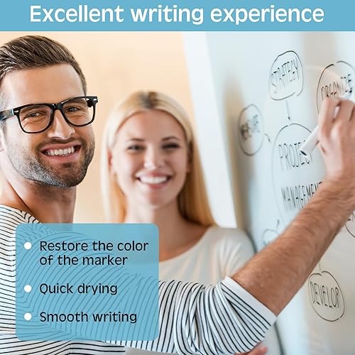 Miniatura 7 de Ctosree 2 tableros de acrílico transparente de borrado en seco para pared, tablero de notas acrílico reutilizable de 24 x 18 pulgadas, para colgar,