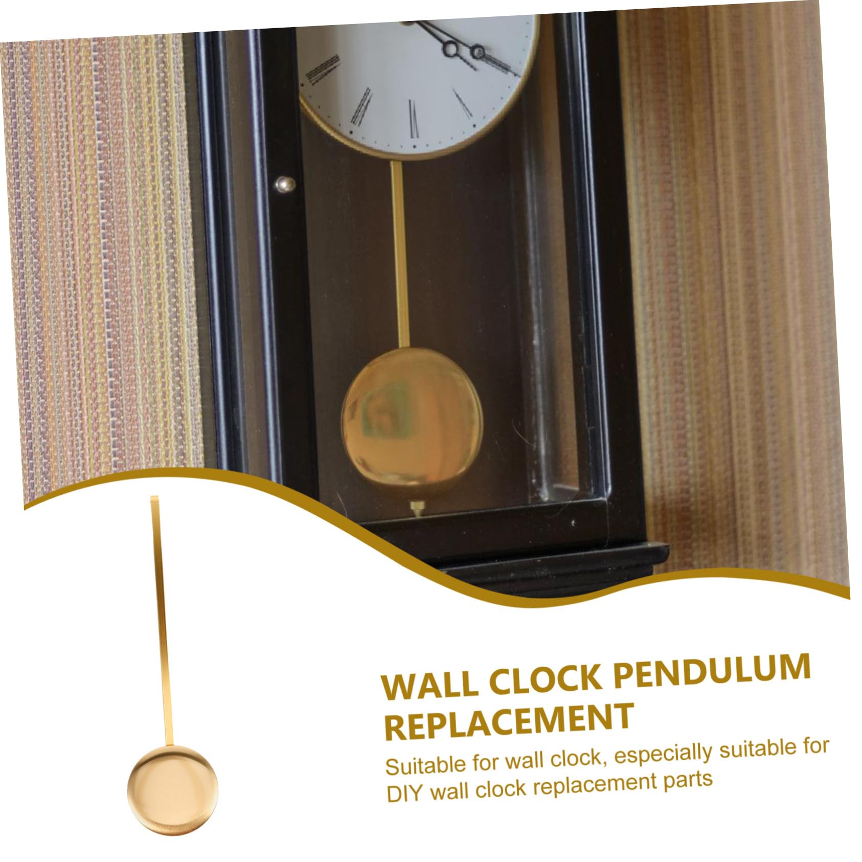 UKCOCO Metall Pendel Ersatzteil Für Wanduhr DIY Uhrwerk Zubehör Minimalistischer Pendel Für Wanduhren Einfache Installation Geeignet Für Verschiedene Uhrendesigns