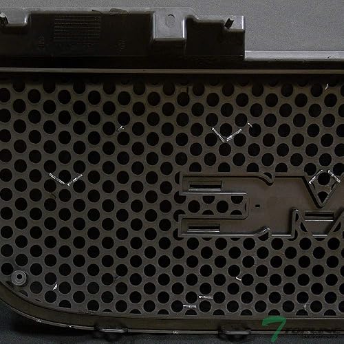 Miniatura 3 de Rejilla de parachoques delantero de malla de agujero redondo negro brillante ABS compatible con GMC YukonXLDenali 07-14