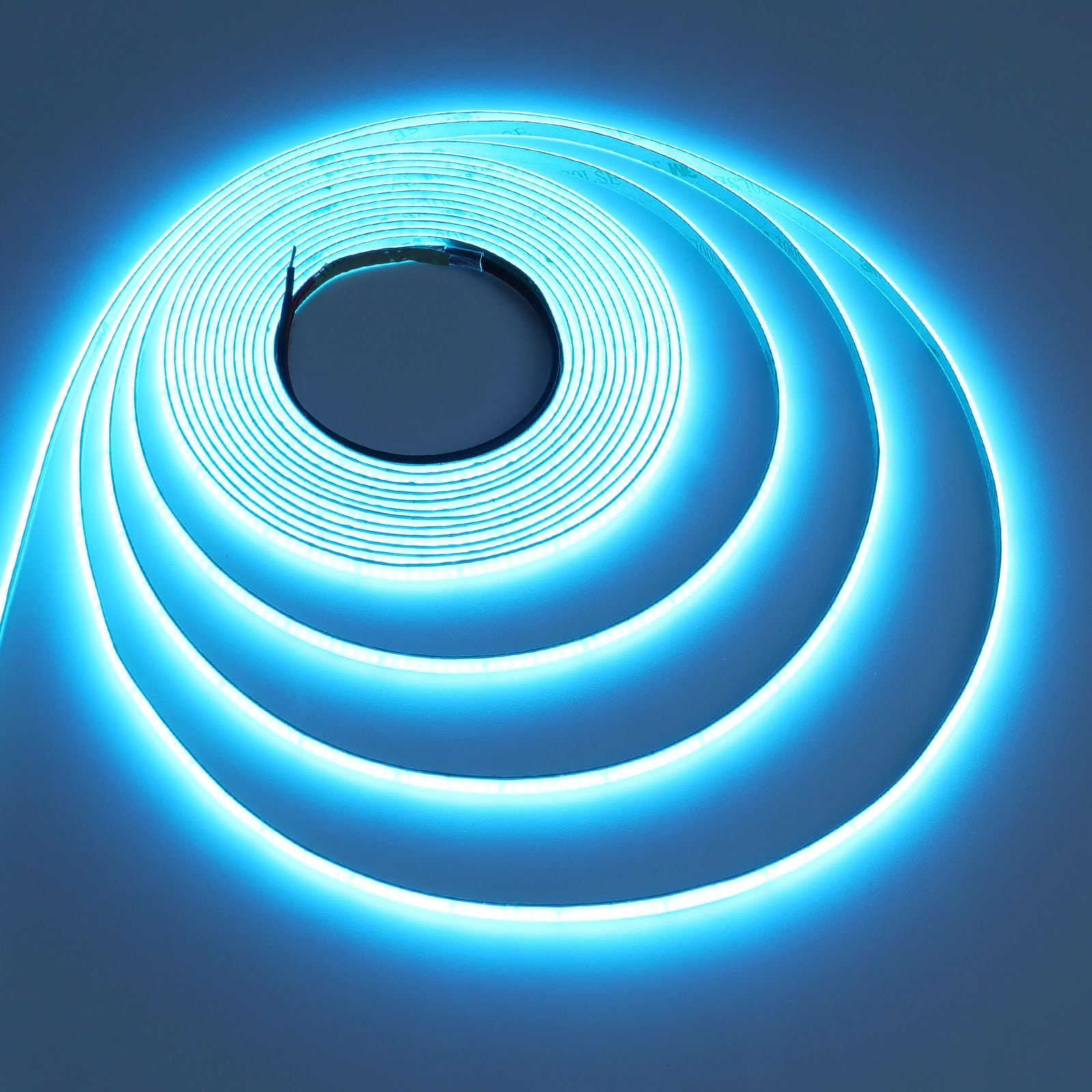 Amazon.com: TOPAI 24V Thin 5mm ice Blue COB LED Strip 16.4ft