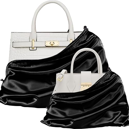 P Pothuiny 2 Pcs Satin Dust Bags for Handbags