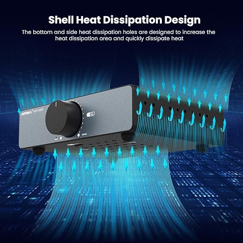 Miniatura 3 de AIYIMA A07 MAX Amplificador estéreo de 2 canales Audio para el hogar 300 W* 2 TPA3255 Clase D Amplificador de potencia/mono puente 600 vatios con