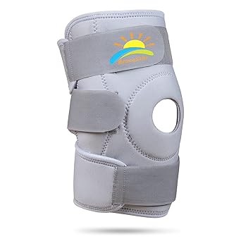 BraceStar Knee Support for Women and Knee Cap for Men - Adjustable Knee Brace with Open Patella & Side Stabilizers for Pain Relief, Ligament Injuries, ACL Tears, and Osteoarthritis Support