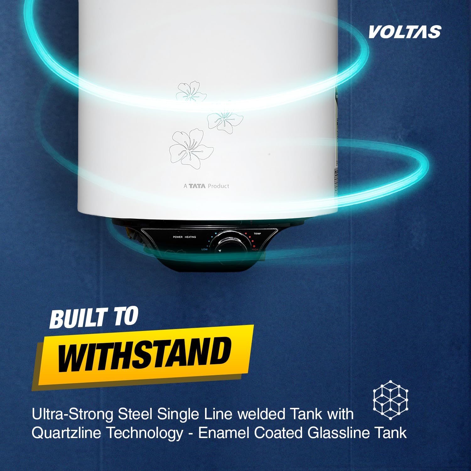 Voltas AquaM 5-Star 15L Water Heater 2000W, Warranty of 7 years on Tank, 3 Years on Heating Element, 2 Years on Product by Voltas|Free Installation| Free Connecting Pipe|Copper Element|8 Bar (White) 25 71wAwvZiElL. SL1500
