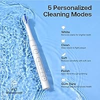Vista 5 de Cepillo de dientes eléctrico ultrasónico Bitvae para adultos y niños, cepillo de dientes de viaje aceptado por la ADA con vida útil de batería