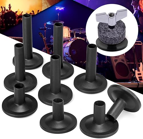 Miniatura 4 de Facmogu 12 piezas de plástico negro con bridas de platillo mangas - largomediocorto, accesorio de piezas de batería