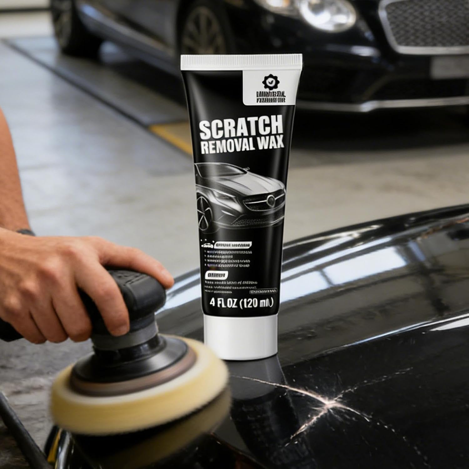 Car Scratch Remover - 120ml Auto Wax Coating Paste, Auto Scratch Remover for Cars with Shine Protection Formula, Vehicle Detailing Tool for Exterior Restoration Maintenance Headlight Interior Care