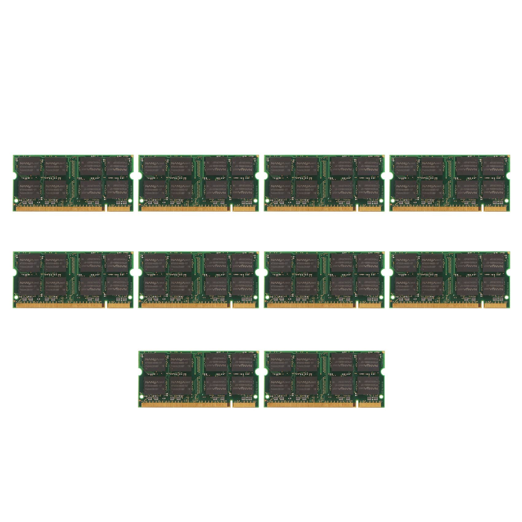 10X DDR 1 GB PamięCi do Laptopa RAM SODIMM DDR 333 MHz PC 2700 200 Pinów do Notebooka Sodimm Memoria