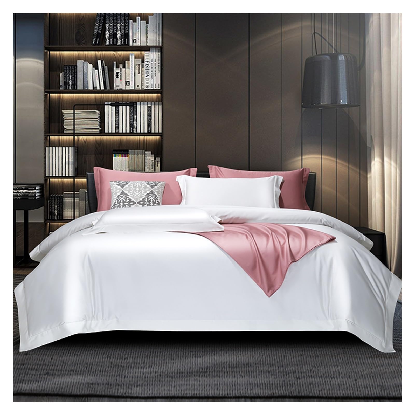 Housse de couette respirante anti-transpiration parure de lit en coton égyptien ultra doux