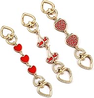 Vista 12 de 2 extensores de correa de bolso con diamantes de imitación para bolsos de mano, cadena extensora de bolsa, cadena dorada, correa de repuesto retro