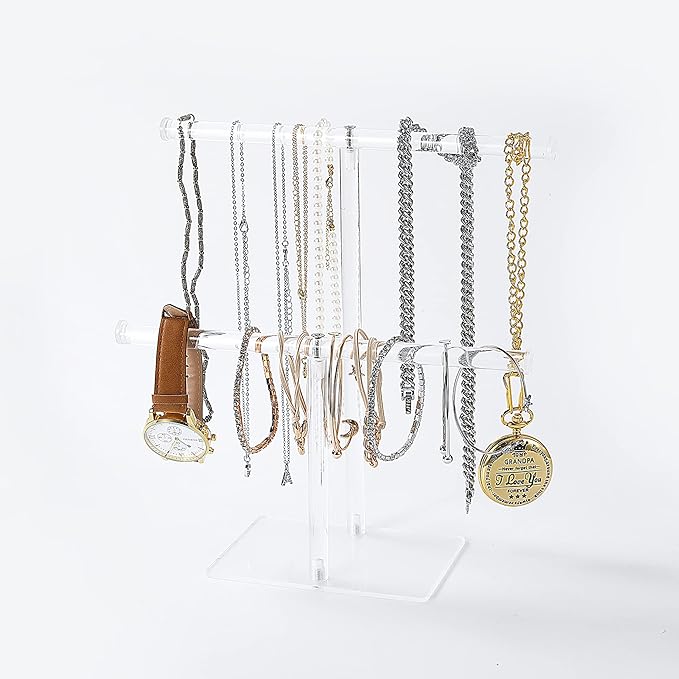 LOVNFC Jewelry Necklace organizer Stand Holder， Acrylic