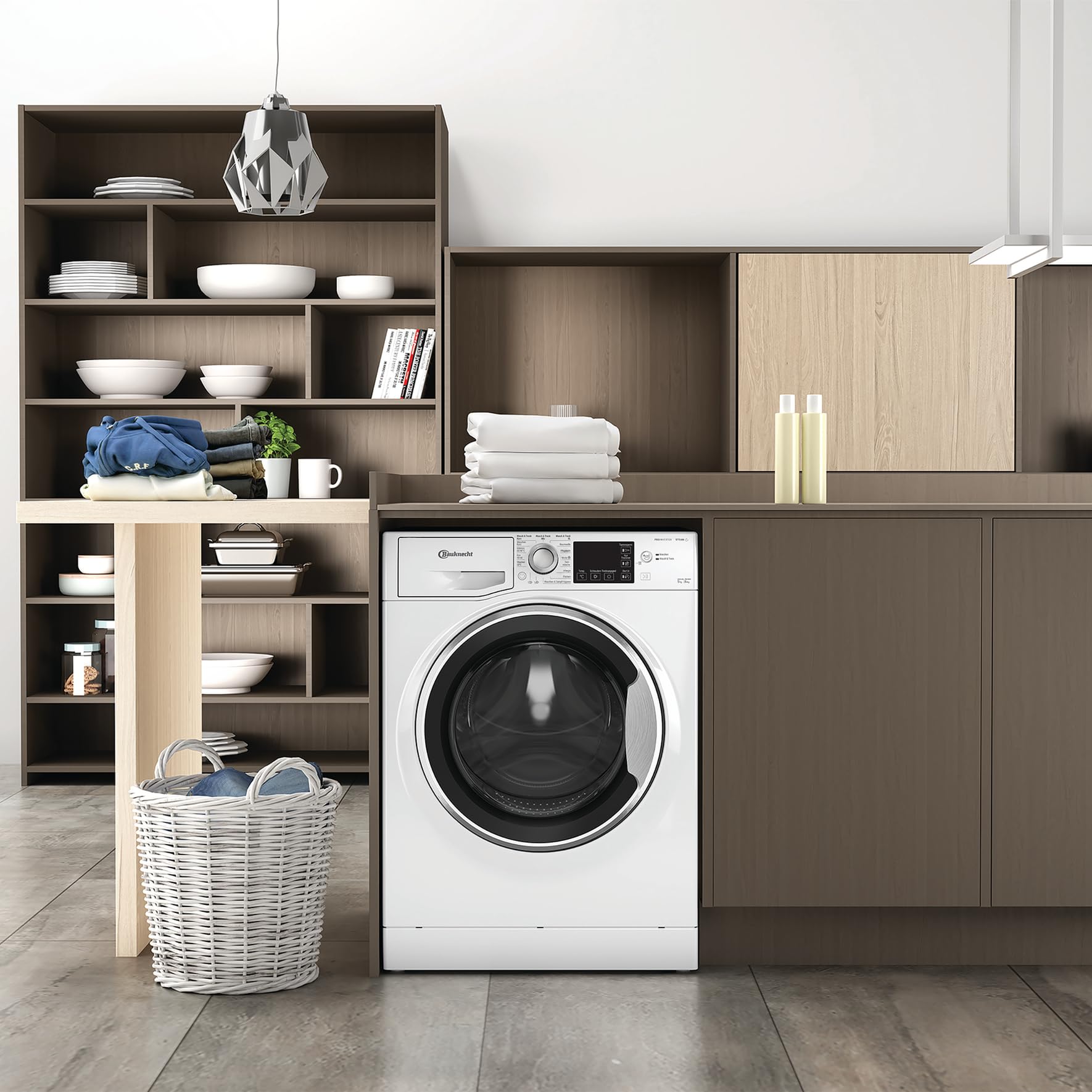 Bauknecht WADR ACTIVE 9614 D Waschtrockner, 9 kg Waschen, 6 kg Trocknen, Active Care Wash & Dry Technologie, Anti-Allergie-Programm, Wolle-Programm, Nachlegefunktion, Dynamic Inverter-Motor, Weiß
