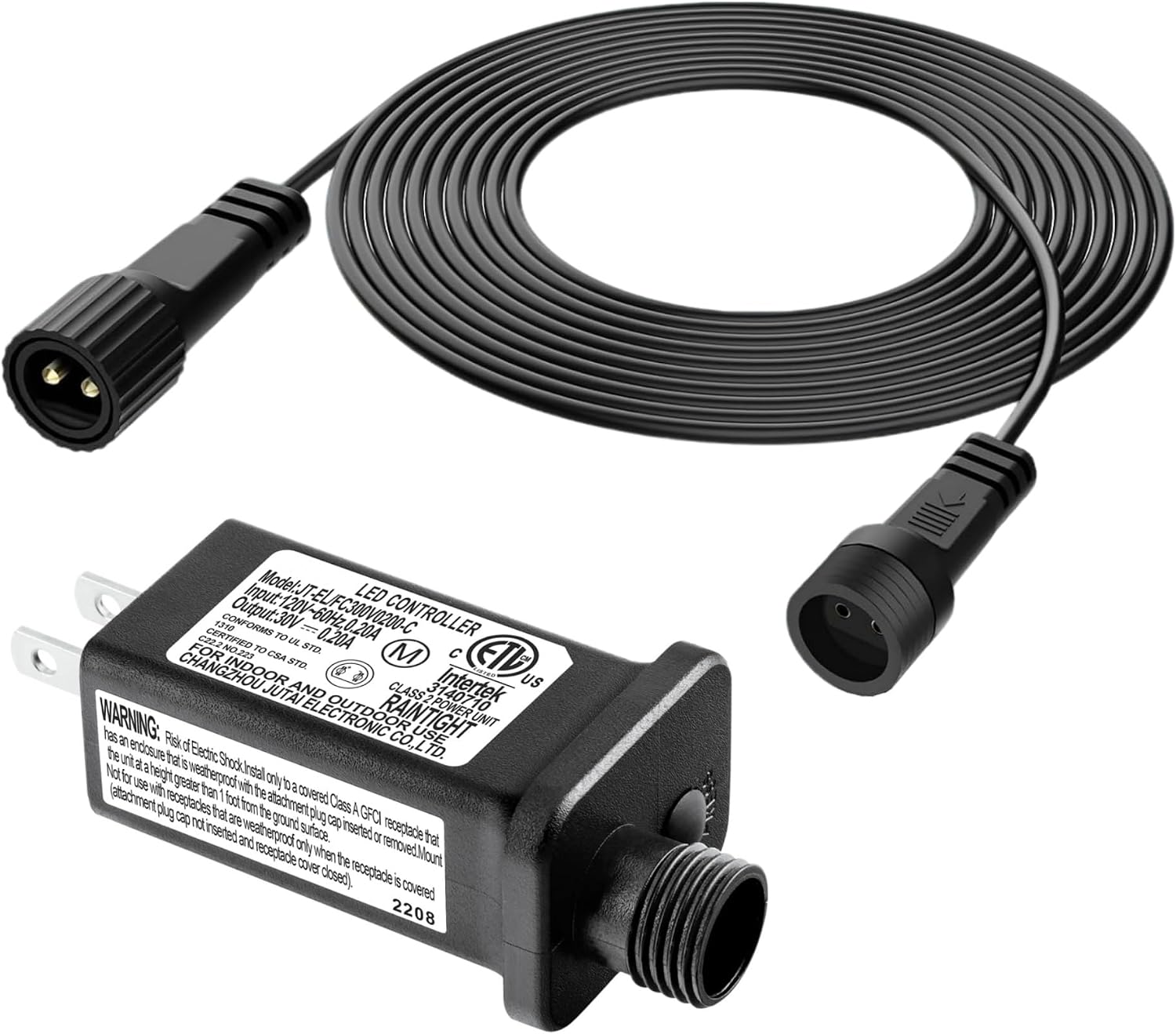 30V Replacement Yard Inflatable Adapter, Flexible Extension Cable to Plug Solar Pannel for G40 Christmas String Lights Inflatables Outdoor Indoor