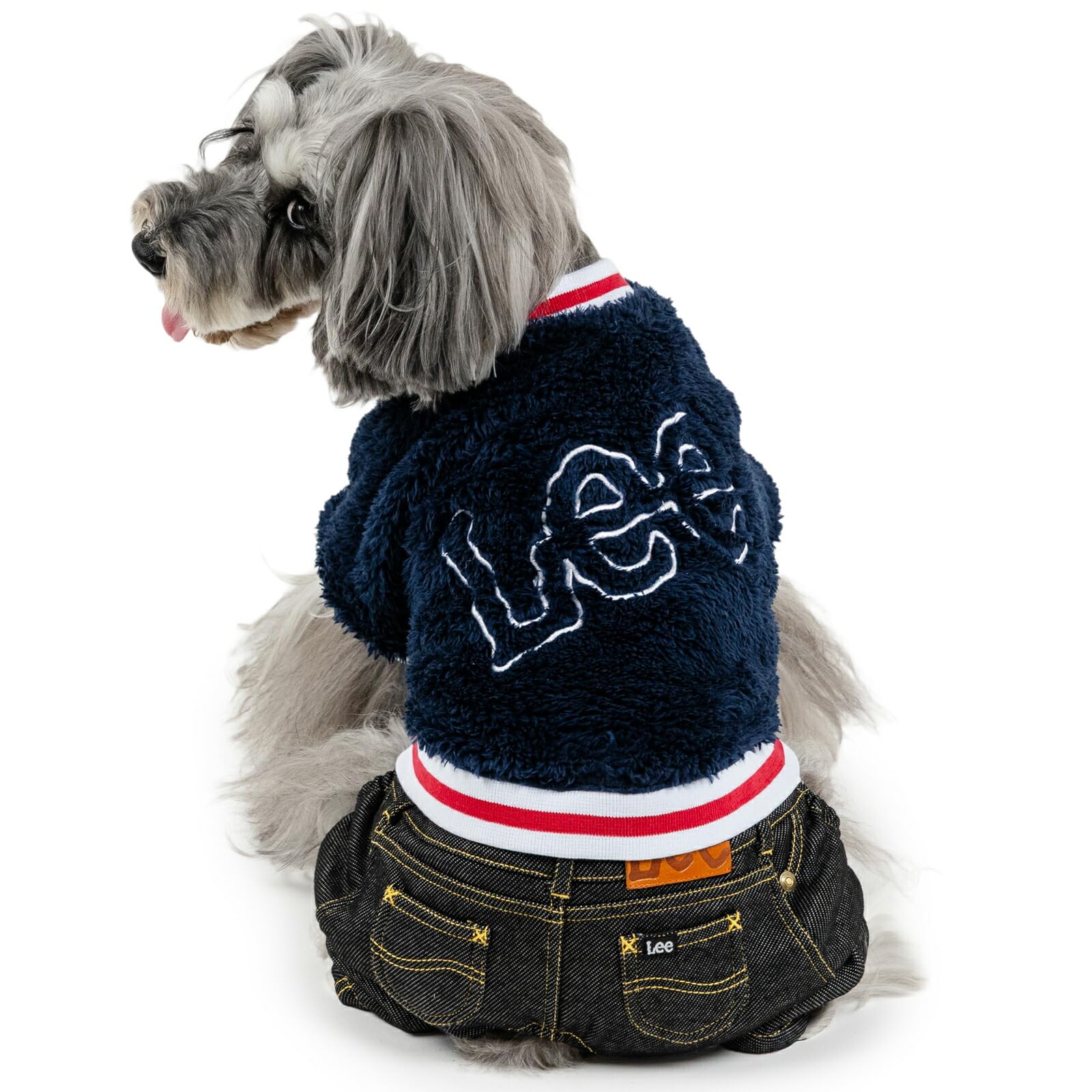 Amazon | ペットパラダイス 犬 服 冬 Lee ボア リブ パンツつなぎ