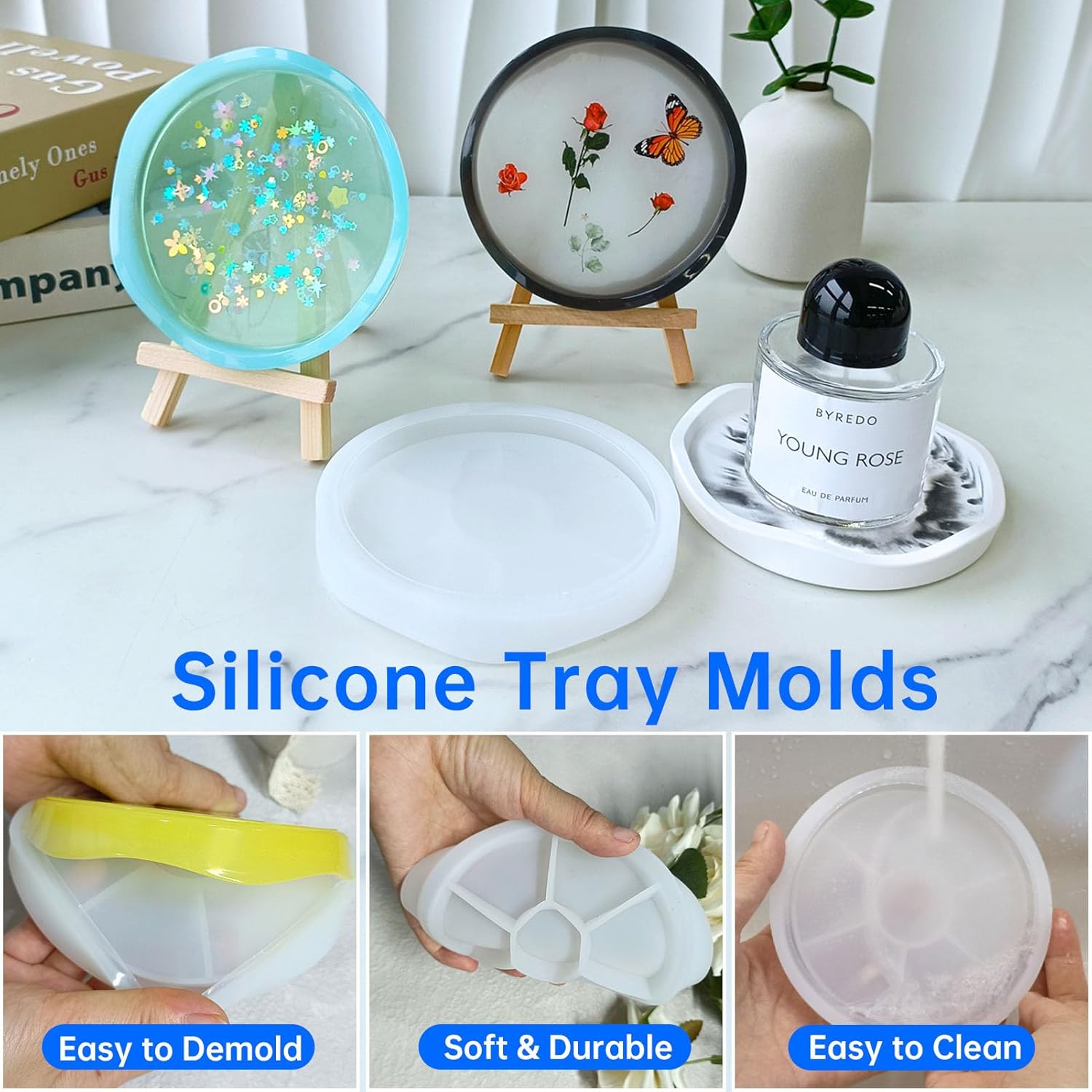 Detaljni pogled silikonskih kalupa