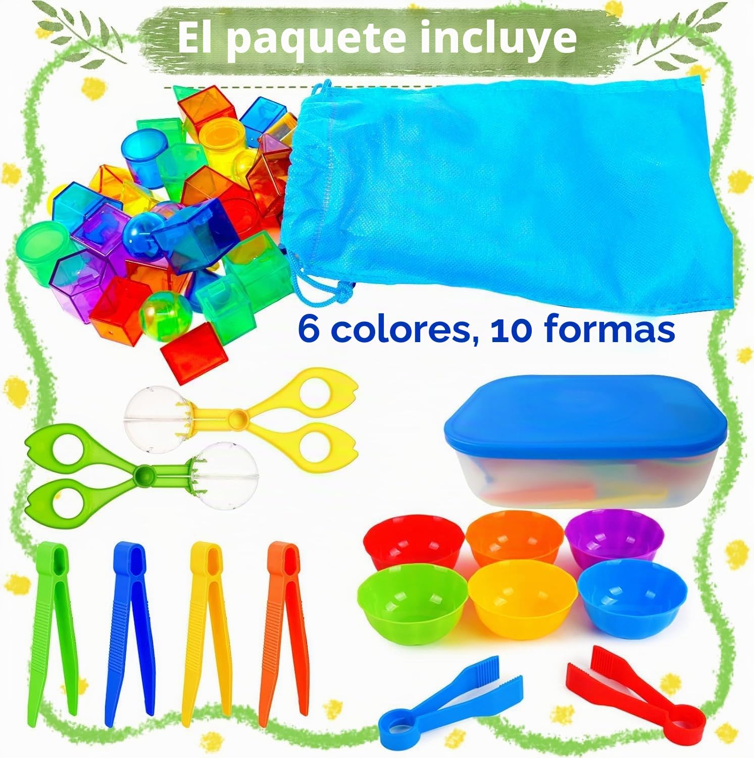 76 piezas de conteo de sólidos geométricos 3D, formas geométricas de plástico colorido, mesa de luz, manipulación, clasificación de conteo, llenado sensorial para mesa ligera, entrenamiento de