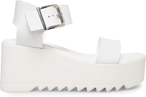 steve madden white platform sandals