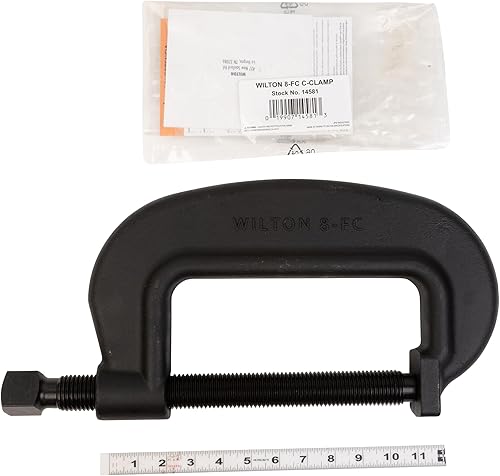 Miniatura 16 de Wilton Brute Force C-Clamp, apertura de 4-1/2", garganta de 2-7/8", 20000 libras fuerza de sujeción (modelo 4 F.C.)