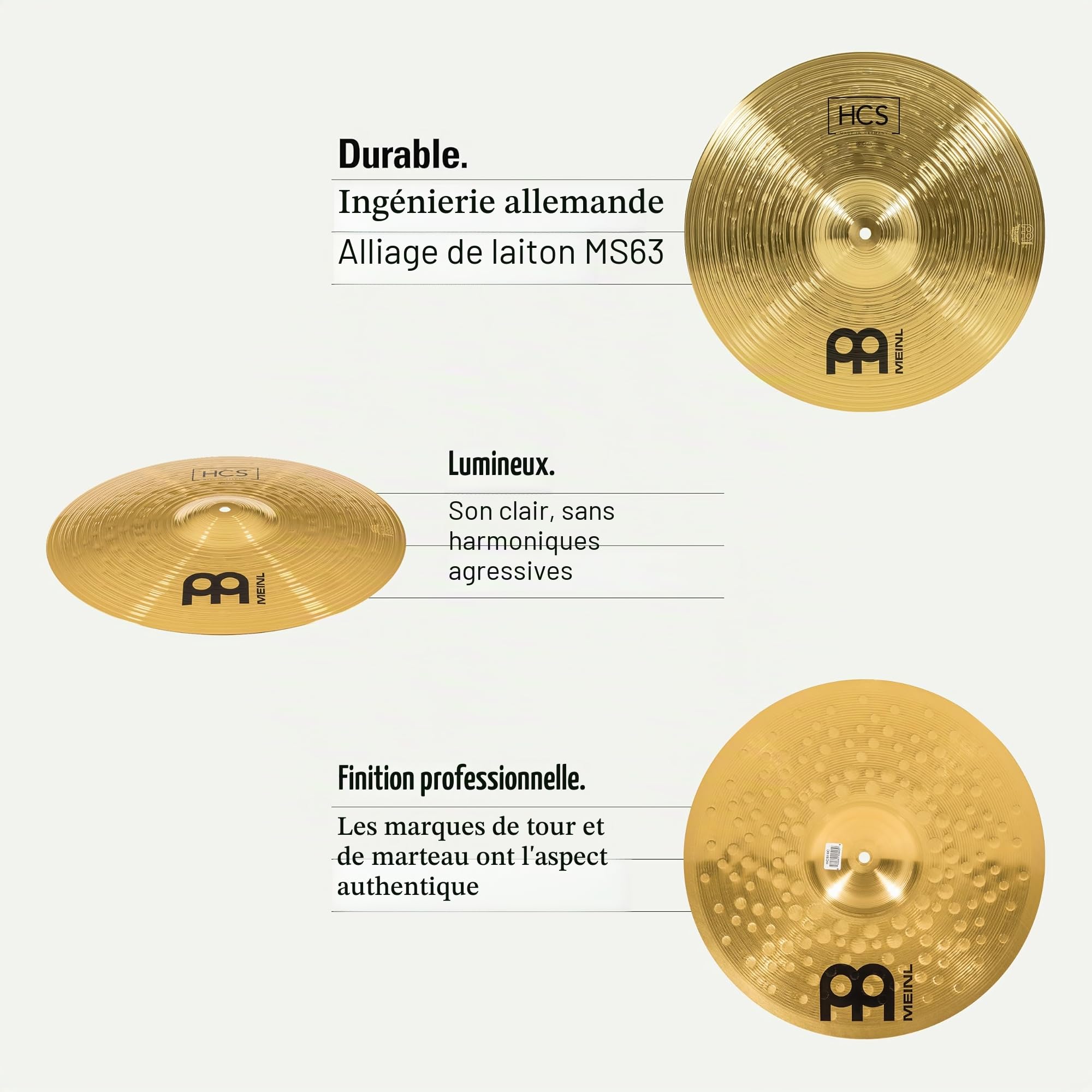Meinl HCS14162010 Pack de cymbale
