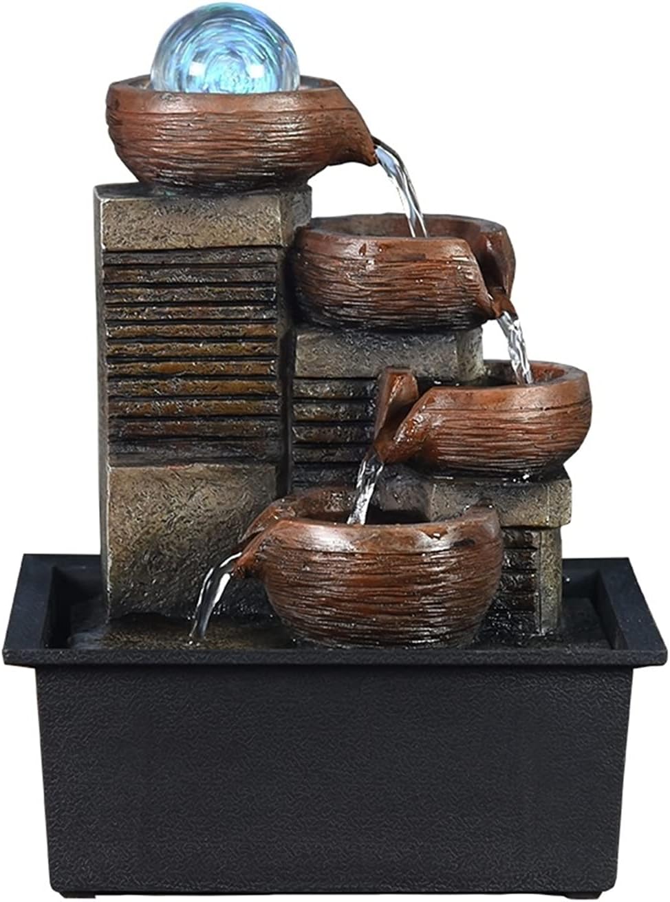 Tabletop Fountain Home Decoration Water Fountain Fengshui Ball Humidifier Creative Office Desktop Accessories Tabletop Water Fountain