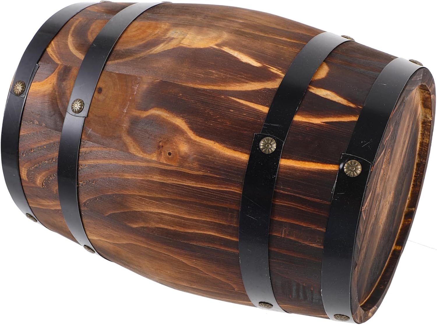 Antique Wooden Barrel Ornament Decorative Beer Barrel Whiskey Barrel Decor