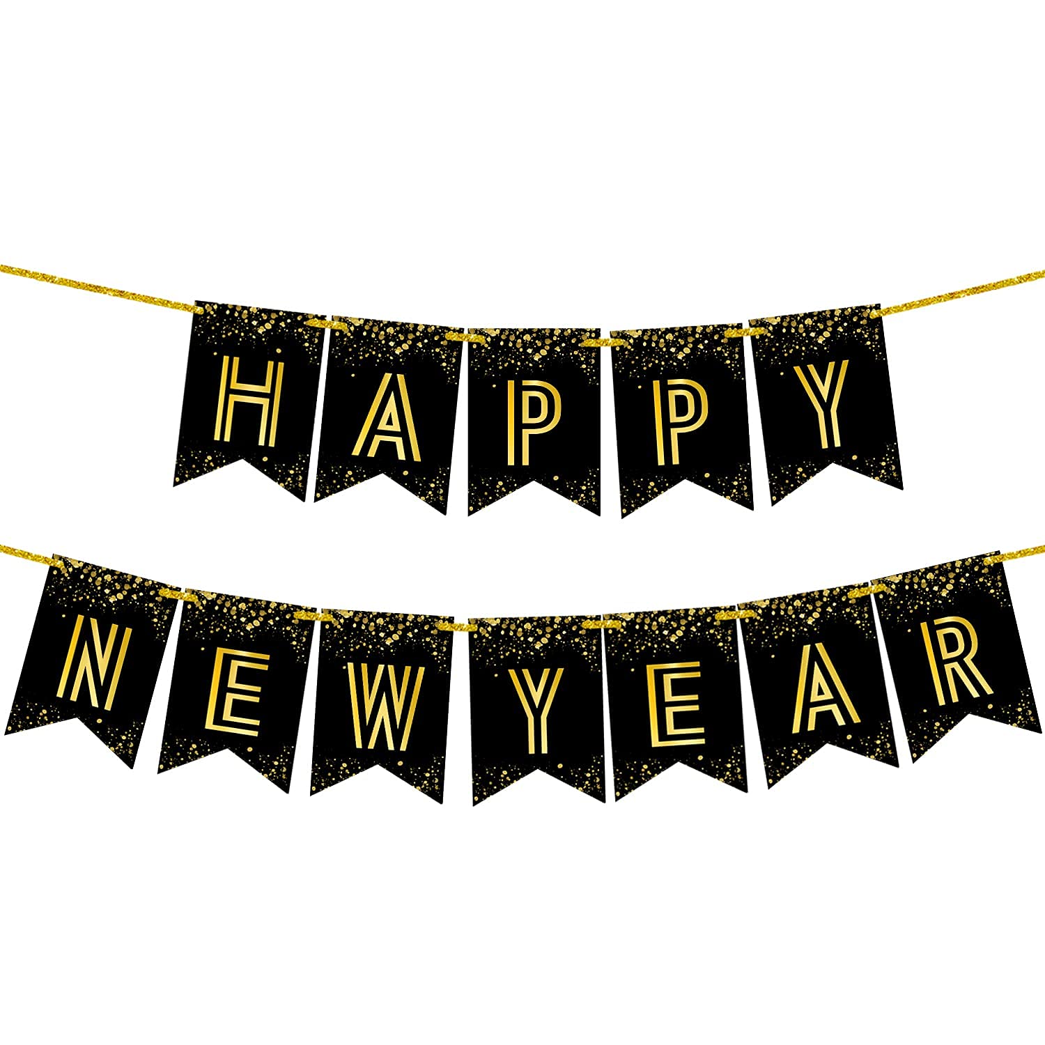 Buy KatchOn, Happy New Year Banner 2024-10 Feet, No DIY | Gold Happy ...