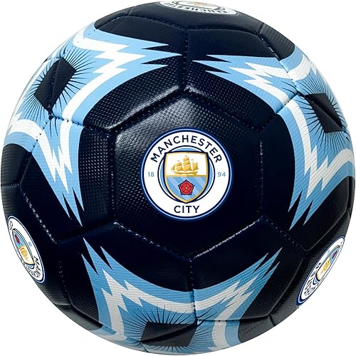 Icon Sports Balón de fútbol del Manchester City para todas las edades, tamaño 5, 4 y 2, pelota de Man City con licencia