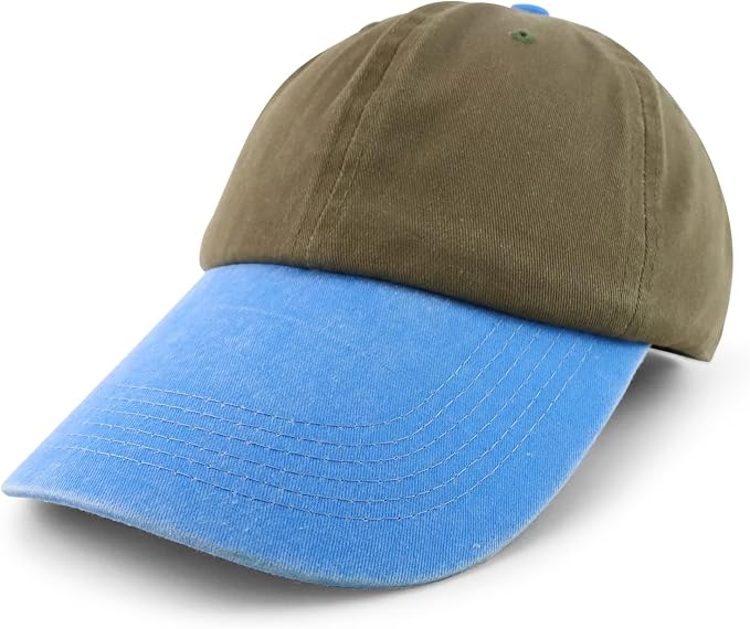 Long Bill Pigment Dyed Baseball Cap 