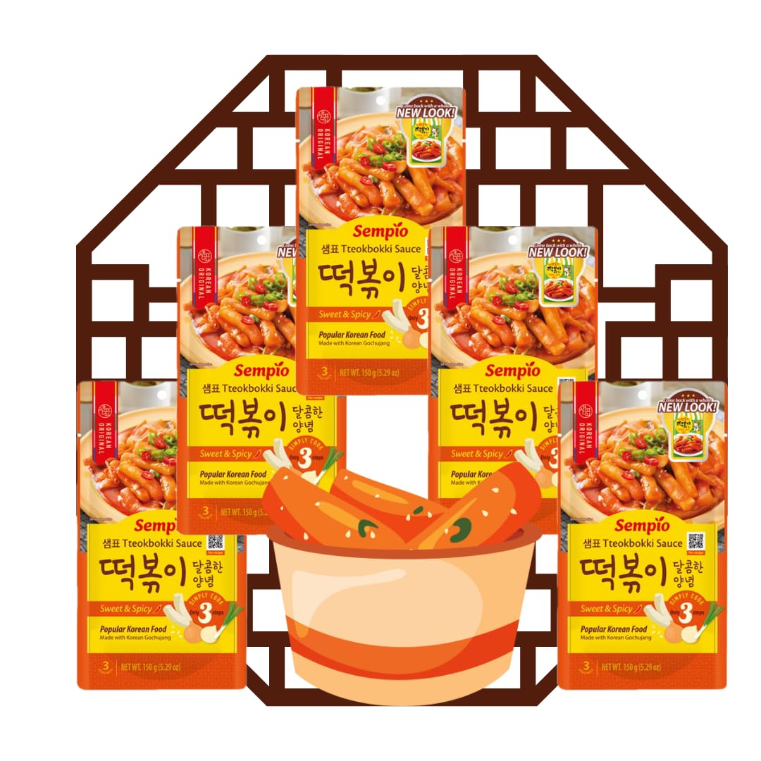 Salsa Tteokbokki Dulce y Picante Comida Coreana Popular 150 g Paquete de 5